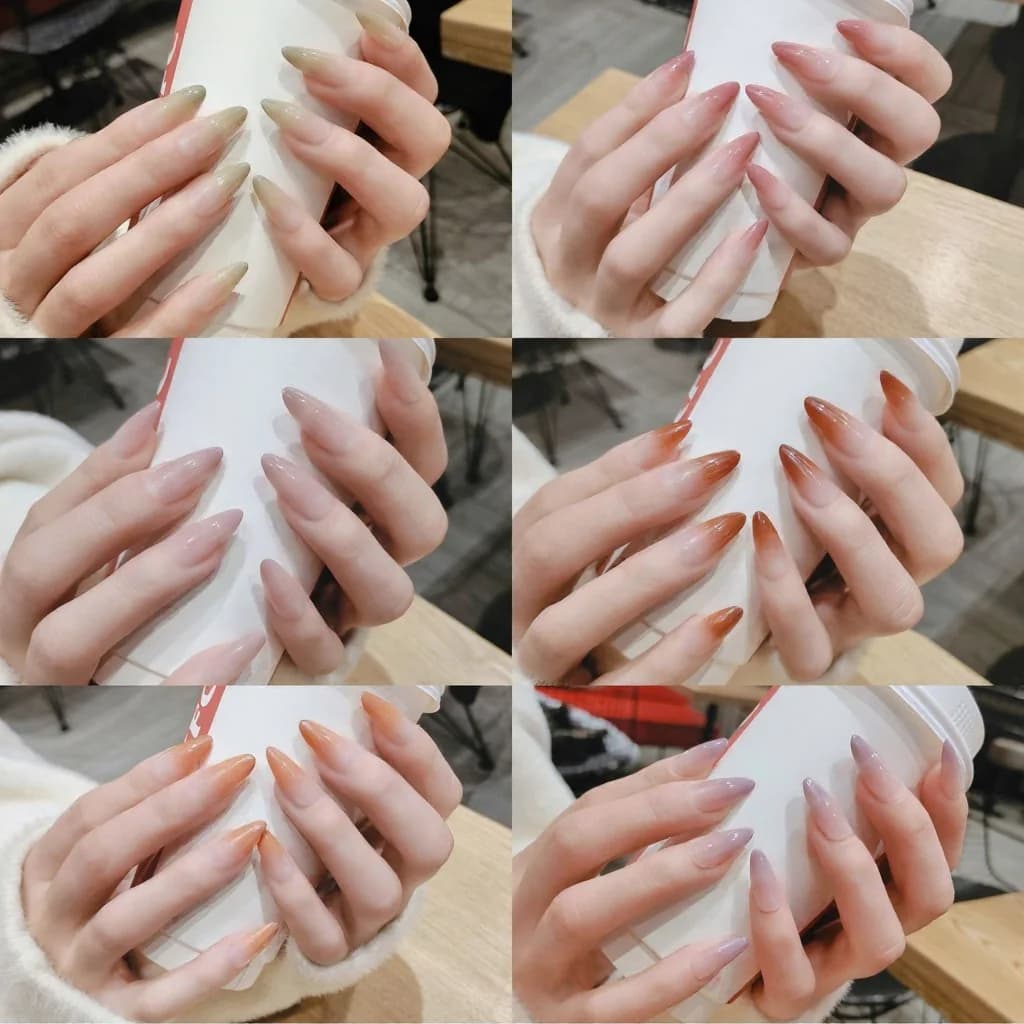 Unhas Postiças Longas com Degradê