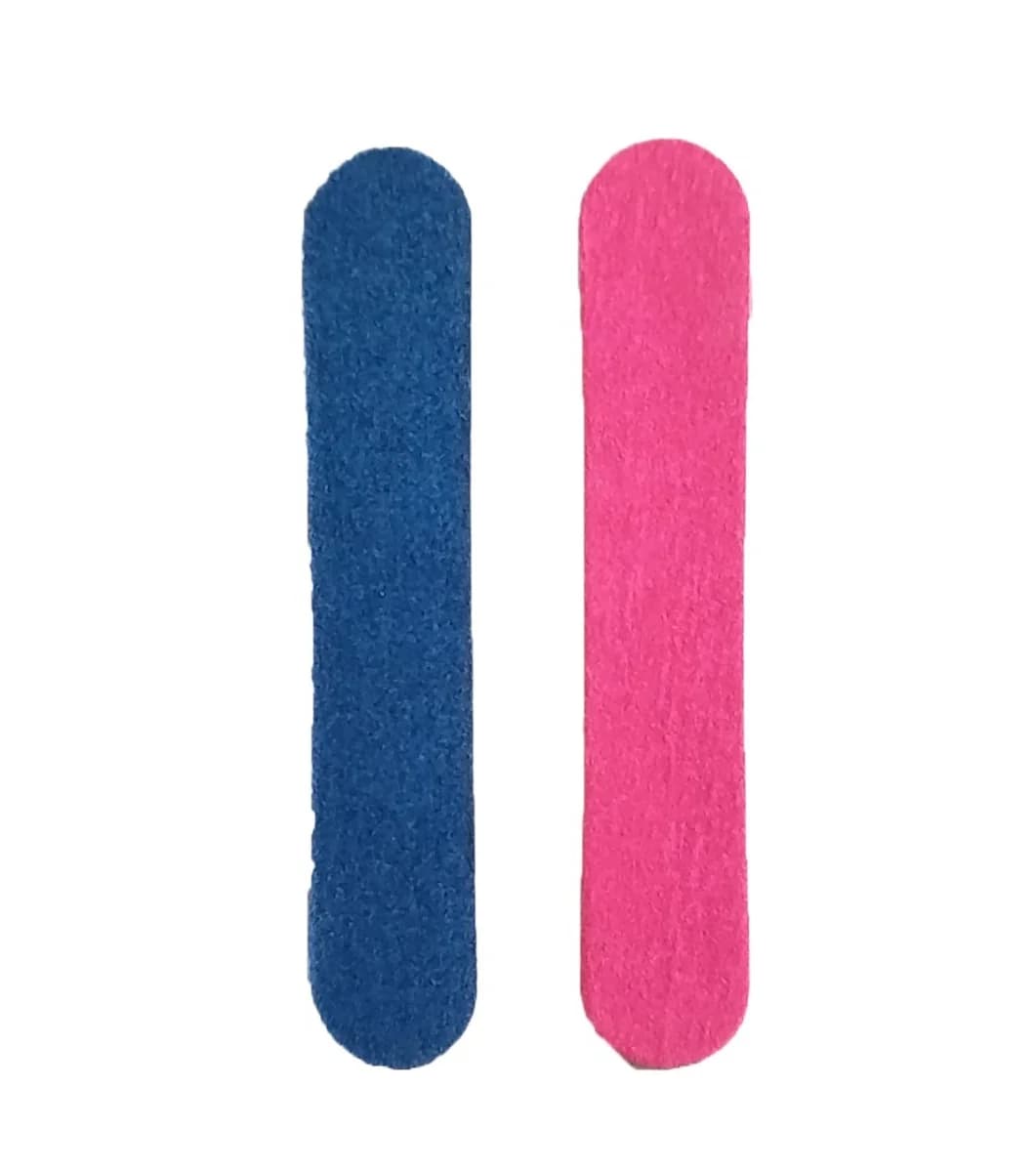 Lixa de Unha de Madeira Dupla Face para Manicure e Pedicure