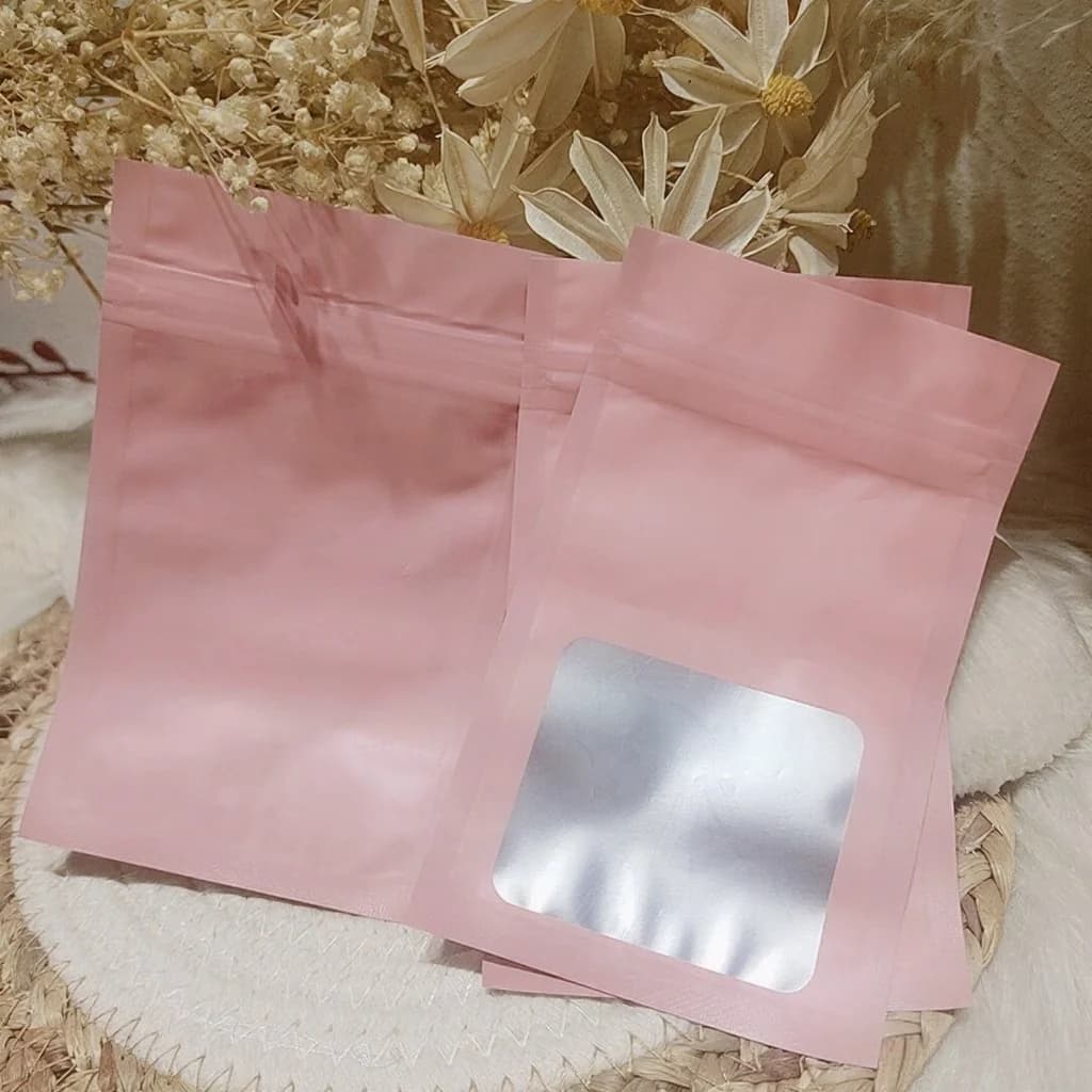 Sacos Plásticos Ziplock Foscos para Ferramentas de Unha e Unhas Postiças