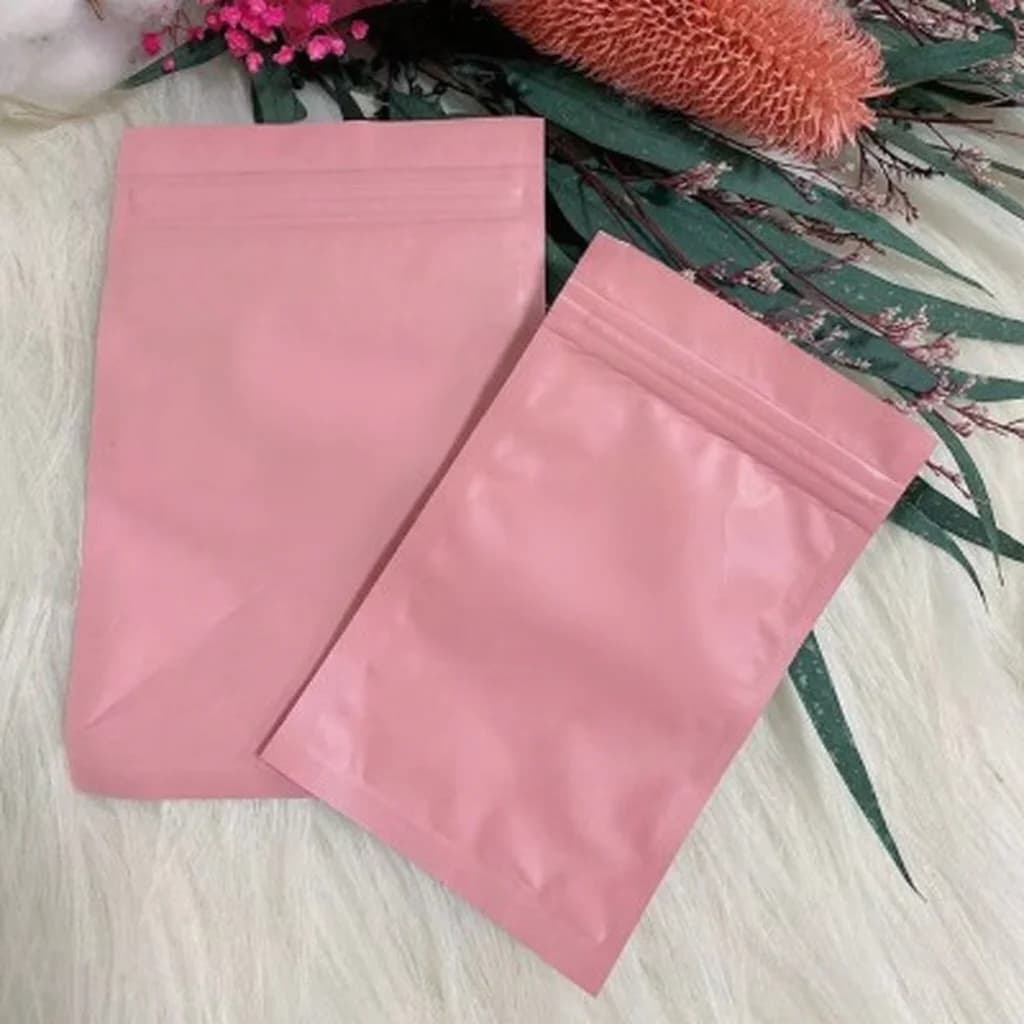 Sacos Plásticos Ziplock Foscos para Ferramentas de Unha e Unhas Postiças