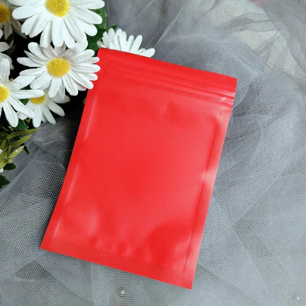 Sacos Plásticos Ziplock Foscos para Ferramentas de Unha e Unhas Postiças