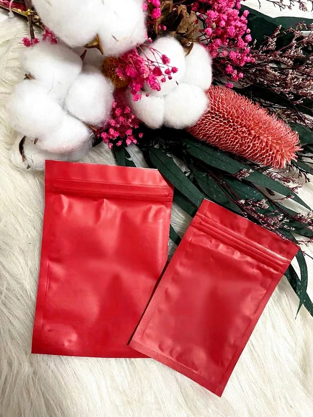 Sacos Plásticos Ziplock Foscos para Ferramentas de Unha e Unhas Postiças