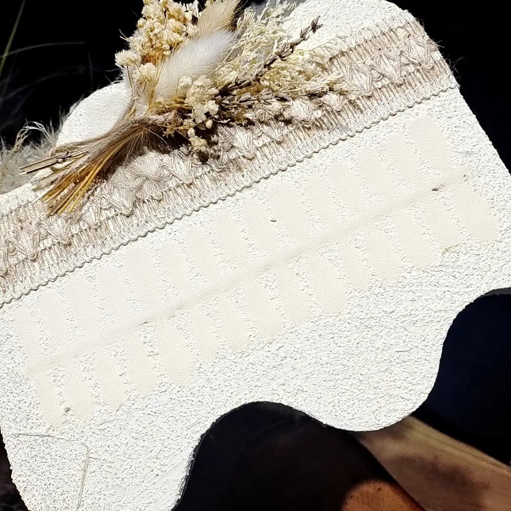 Unhas Postiças Nude Rosa Olho de Gato com Laço e Miçangas de Estrela