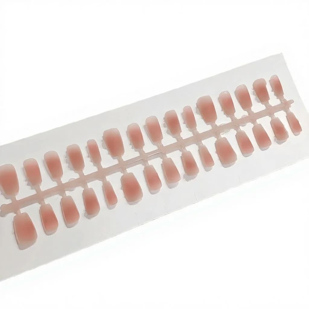 Unhas Postiças Camélia Dourada Design Floral Estilo Doce Kit de Manicure