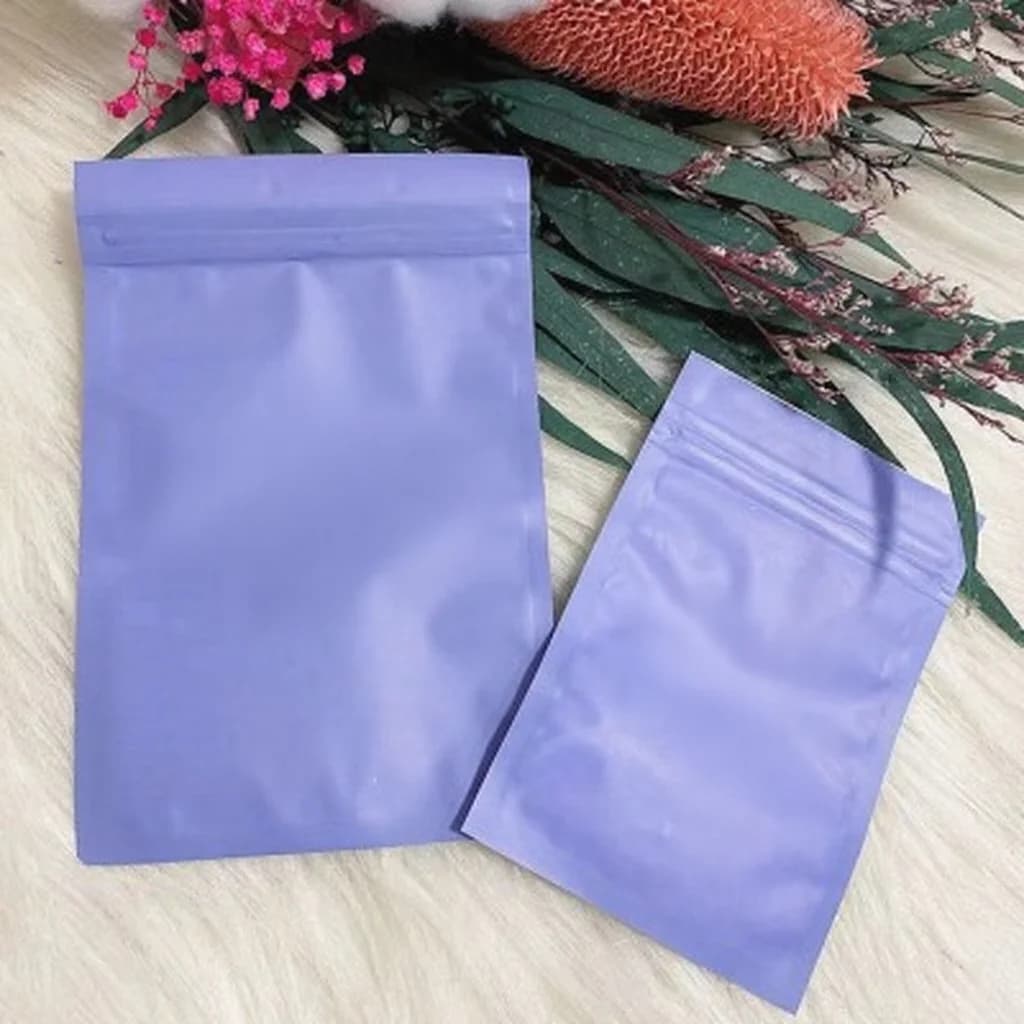 Sacos Plásticos Ziplock Foscos para Ferramentas de Unha e Unhas Postiças