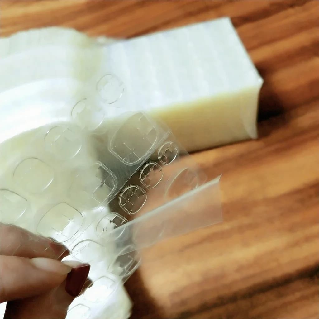 Adesivos Dupla Face Amarelos Tipo Gel para Unhas Postiças