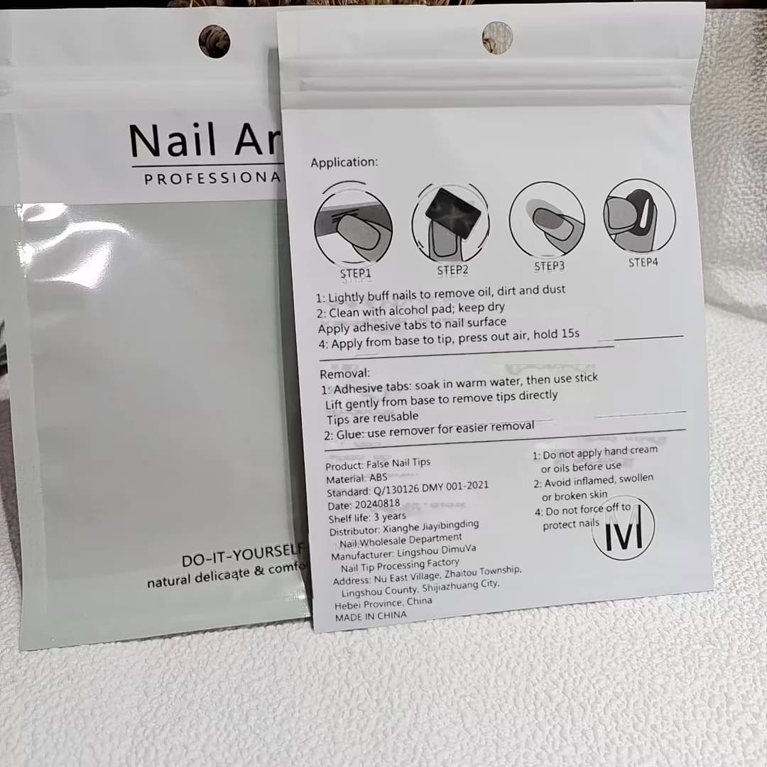 Sacos Plásticos com Zíper Verde Sálvia para Armazenamento de Ferramentas de Unha