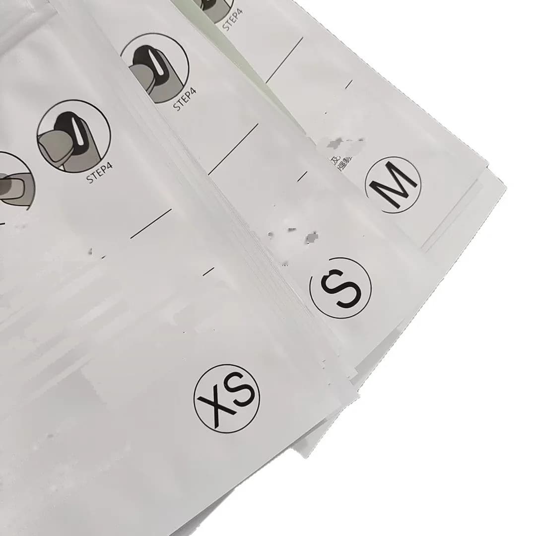Sacos Plásticos com Zíper Verde Sálvia para Armazenamento de Ferramentas de Unha